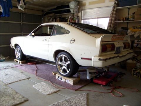 1978 Ford Mustang II - Full view of my Cobra with the new treads.