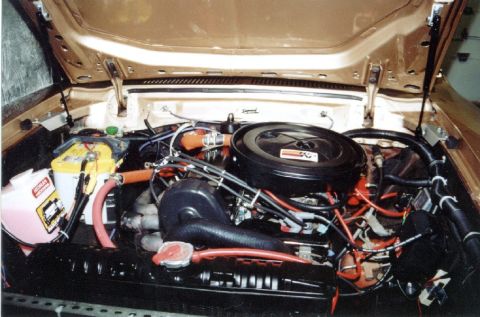 1978 Ford Mustang II - My hood kit installed on a cherry Ghia