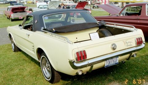 1976 Ford Ranchero - This 1965 Ford Mustang convertible pickup is a rare sight, not a 1976 Ford Ranchero.