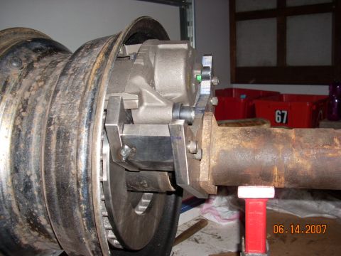 2000 Chevrolet Tahoe - This photo shows a close-up view of a vehicle's rear axle brake assembly, not a complete vehicle.