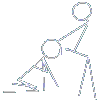 1991 Ford Bronco - Diagram shows two stick figures in an abstract scene.