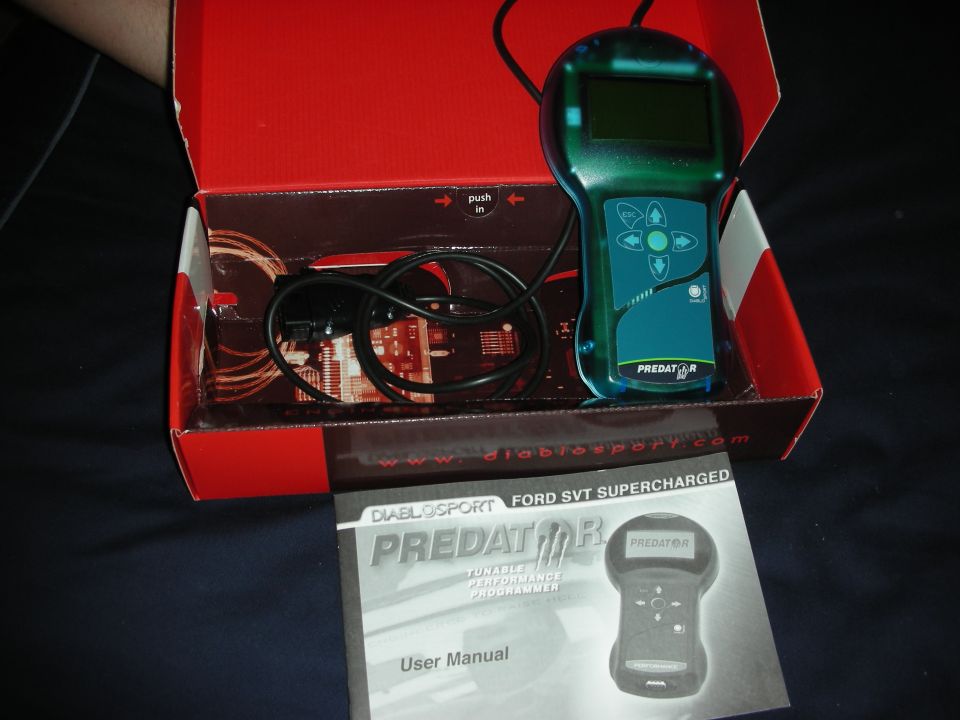 DiabloSport Predator tuner and user manual for Ford SVT Supercharged vehicles