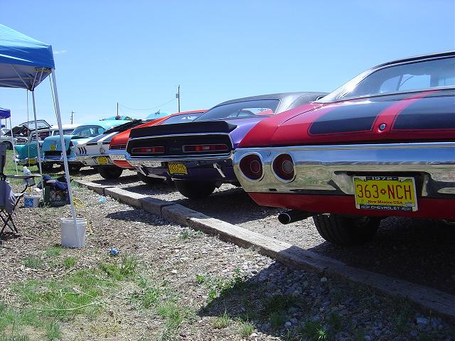 Rear view of a 1972 Chevrolet with a yellow New Mexico license plate