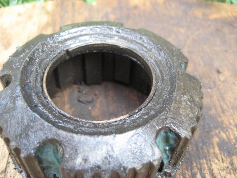 1991 Ford Bronco - Close-up view of a Warn Premium hub part, likely for a 4x4 vehicle.