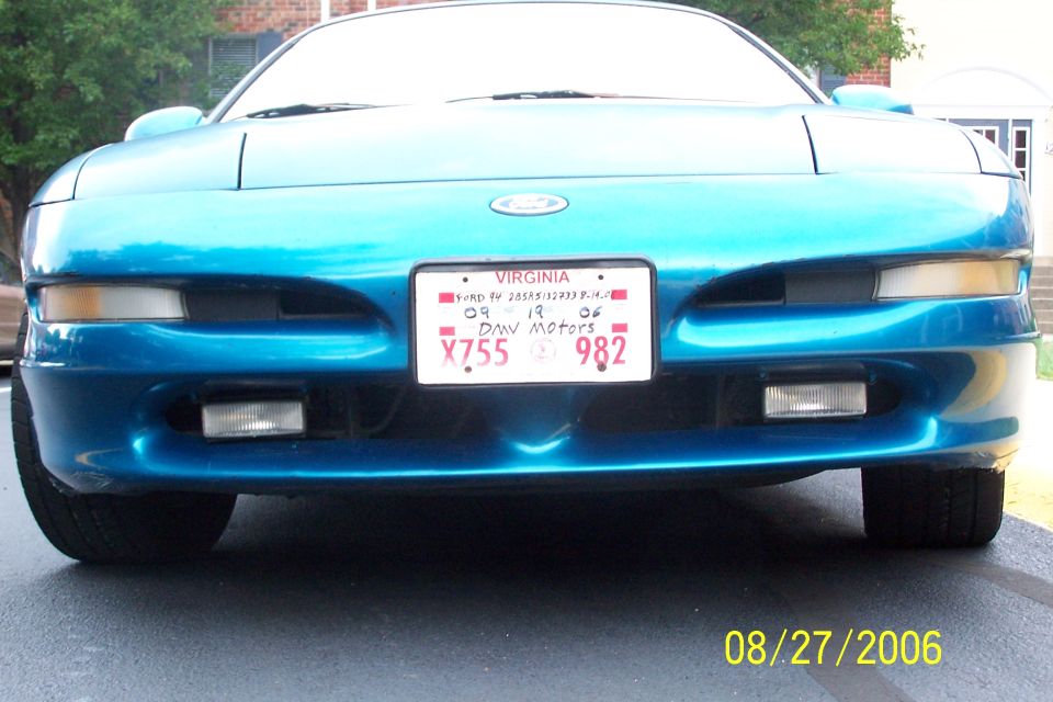 Front view of a teal 1994 Ford Probe with a Virginia license plate