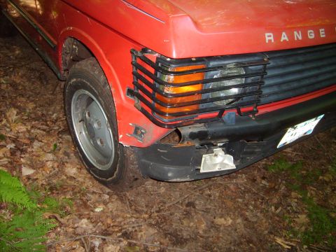 1995 Ford Bronco - we got traction in the wrong spot and lanched us into a tree the first trail damage
