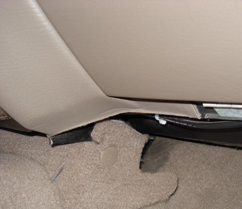 1999 Ford Crown Victoria - This is a before shot area is under passenger side towards center of dash