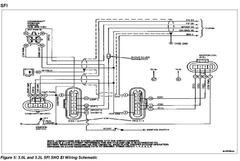 1993 Ford Taurus - SHO V6 ignition schematic 2