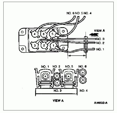 1993 Ford Taurus - SHO V6 spark wire routing