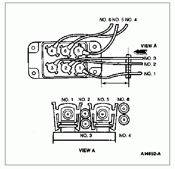 SHO V6 spark wire routing