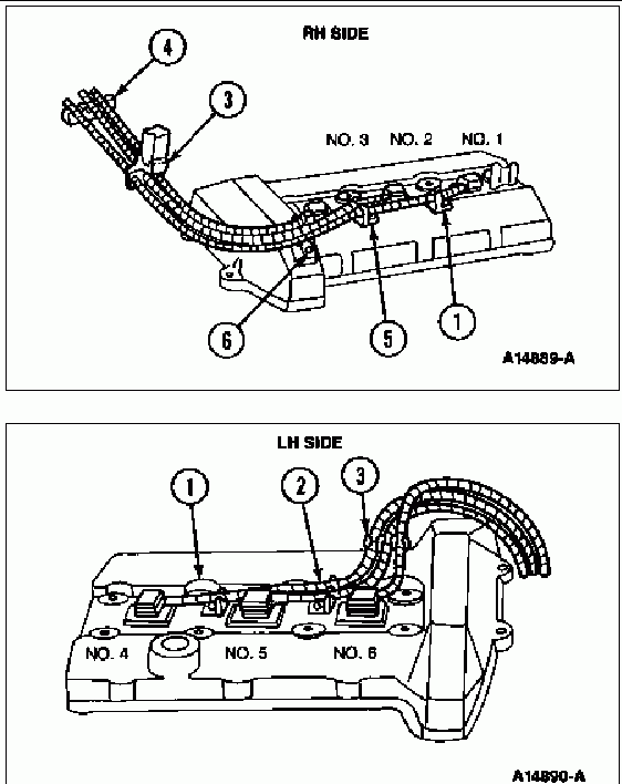 SHO V6 spark wire routing 2