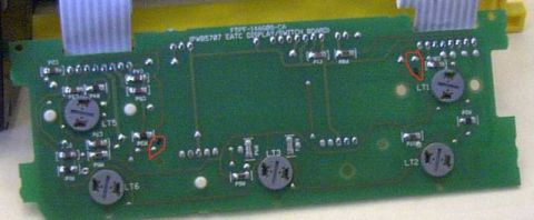 1993 Ford Taurus - Two points need to short for outside display from the rear of a 95 EATC display
