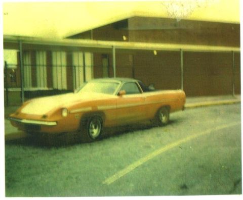 1975 Ford Torino - This 1975 Ford Torino coupe utility is seen from the front three-quarter angle.