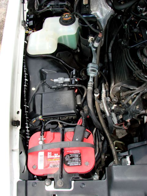 1997 Mercury Grand Marquis - Overall Head light harness 3MP The new relays and ground are at the top on the inner fender, The fuses ar on the fender liner near the fact…