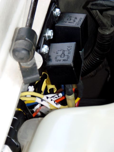 1997 Mercury Grand Marquis - Relays and Ground 3MP here is a higher res shot of the relays and you can see where the ground post is (sort of) the yellow plastic bases a…