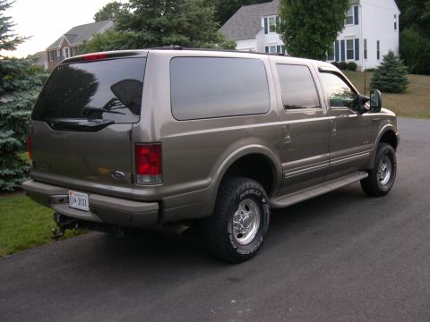 2002 Ford Excursion - side view with recently installed V codes & modified F codes