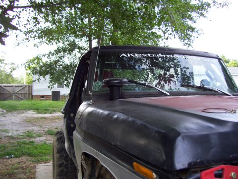 1978 Ford Bronco - This modified Ford Bronco features a custom snorkel, likely for off-road use.