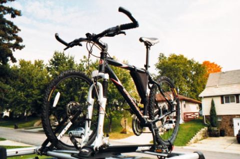 2002 Ford Escape - My Bike on the roof