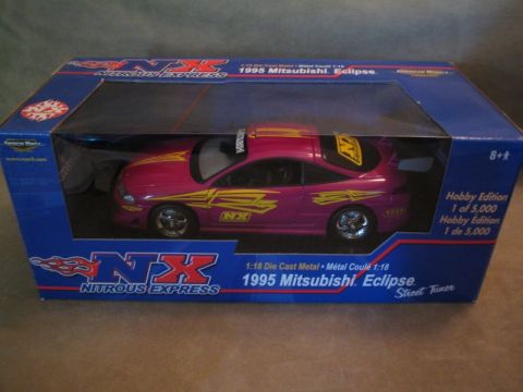 1998 Ford Crown Victoria - Die-cast model of a 1995 Mitsubishi Eclipse, labeled as a Hobby Edition.