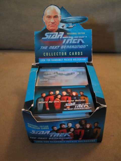 1998 Ford Crown Victoria - Box of Star Trek: The Next Generation trading cards, the cast and ship.