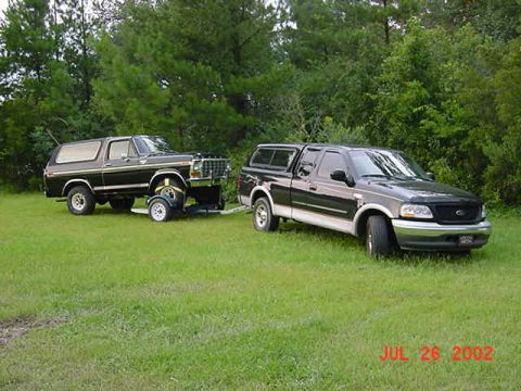 1979 Ford Bronco - Here she is on still on the trailor.