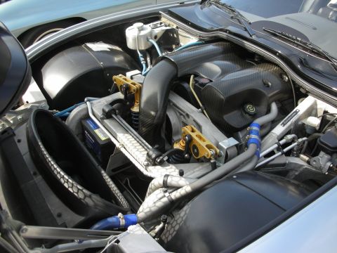 1998 Ford Crown Victoria - A detailed view of a complex engine bay, advanced materials and custom components.