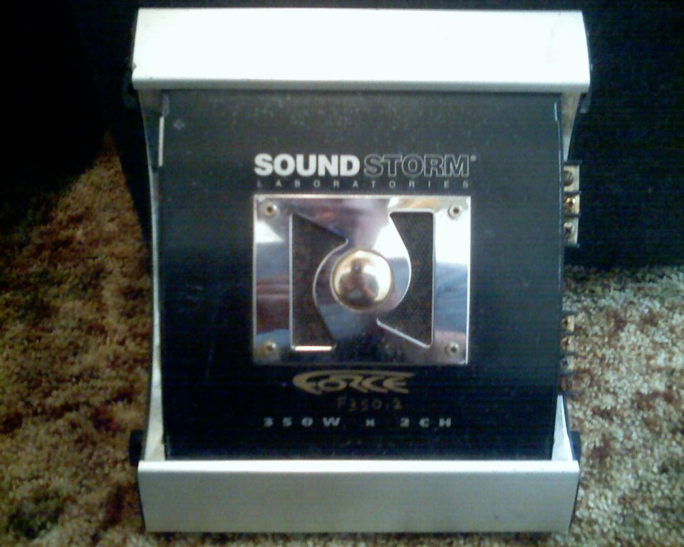 Sound Storm Laboratories car amplifier, model Force F350.2, 350W x 2CH