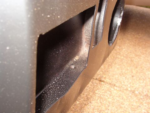 1983 Ford Bronco - They got the powder inside pretty thoroughly. They only missed a few small spots like this, but it's better than I expected.