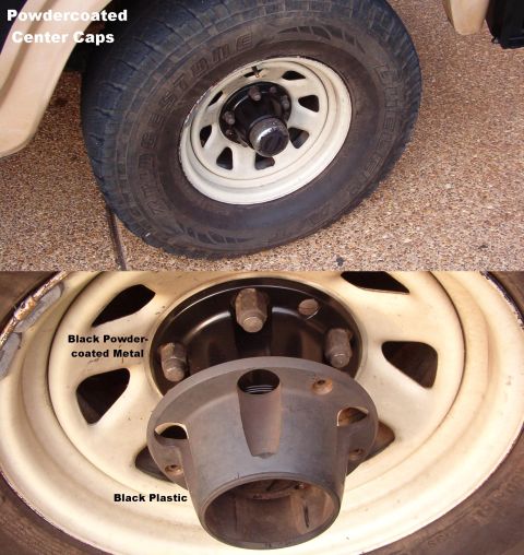 1983 Ford Bronco - Metal Center Caps Powdercoated