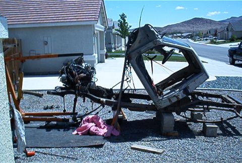 1982 Toyota 4Runner - out with the old.