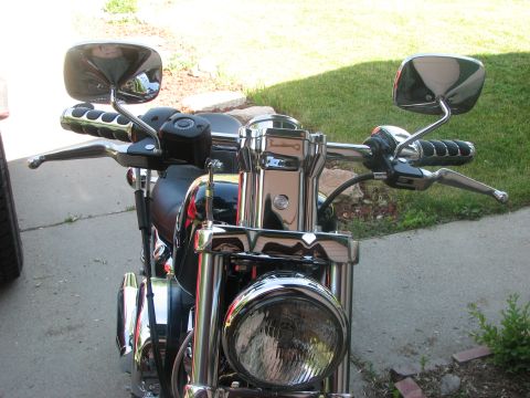 2001 Harley-Davidson Sportster Custom - with drag bars and Kuryakyn grips