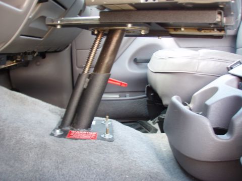 1996 Ford Bronco - Stand is telescopic as well as rotates and slides forward toward user