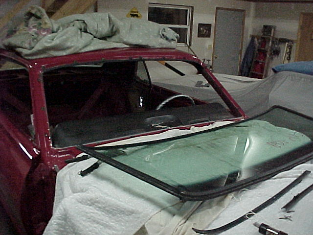 June 26, 2007 Installing the new windshield