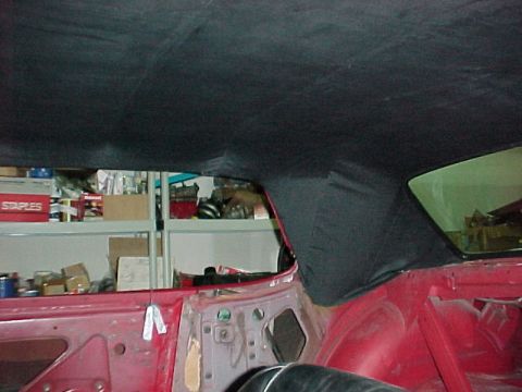1967 Mercury Cougar - New Headliner and glass installed - it will take some heat to get the wrinkles out of the new headliner. Sitting at car shows in the parkin…