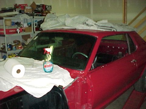 1967 Mercury Cougar - All the glass is in except the doors.