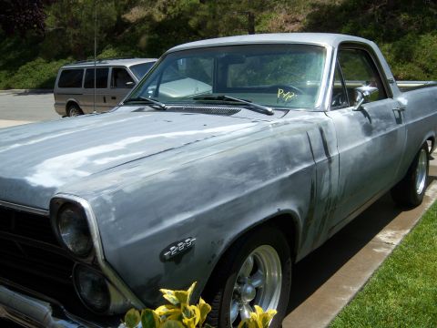 1967 Ford Ranchero - back in my driveway after not seeing her in 2 1/2 years poor thing had just sat for years rotting
