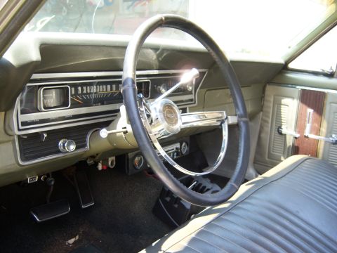 1967 Ford Ranchero - interior needs some work, someone had used craft paint and painted the dash with a brush
