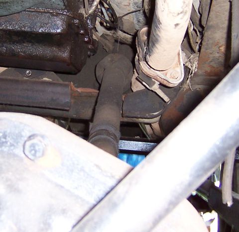 1978 Ford Bronco - Close-up view of engine and exhaust components, with visible text from SuperMotors.net.