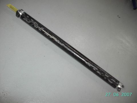 1984 Ford Crown Victoria LTD - Carbon fiber driveshaft with Strange Engineering billet slip yoke from PST. This thing is light! Just under 13lbs with the slip yoke and u-…