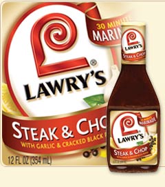 1989 Ford Bronco - Lawry's Steak & Chop Marinade bottle and label detail.