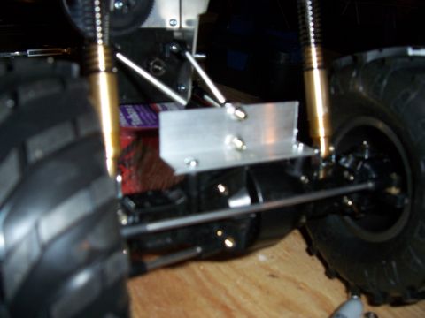 1996 Ford Bronco - The intricate suspension system of a remote-controlled vehicle is shown in detail.