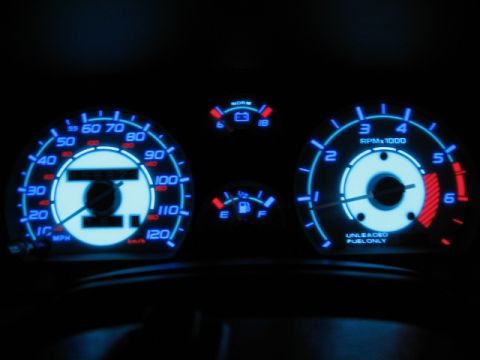 1995 Mercury Cougar - reverse glow gauges