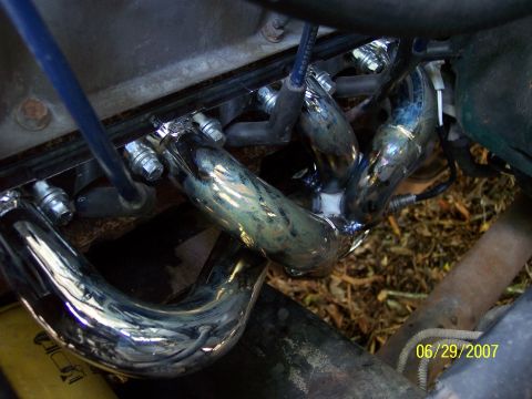 1996 Ford Bronco - New Gibson shorty header, driver side