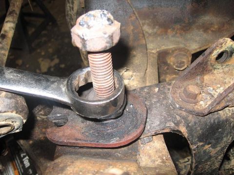 1988 Ford Bronco - this bolt broke but luckily had a new 3/4 20 to go in its place