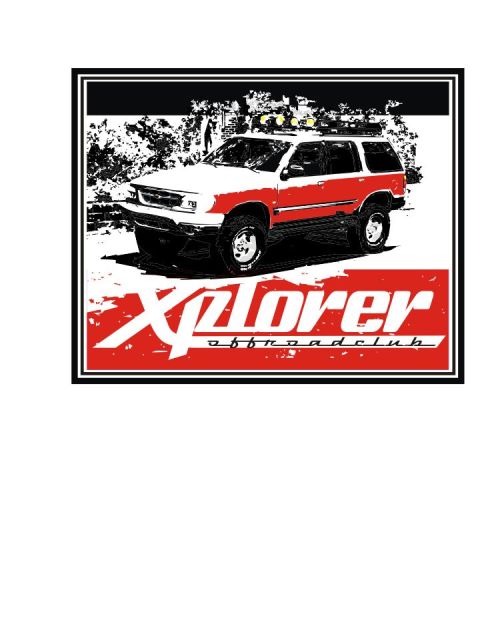 1996 Ford Explorer - This 1996 Ford Explorer features a two-tone paint scheme and off-road modifications.