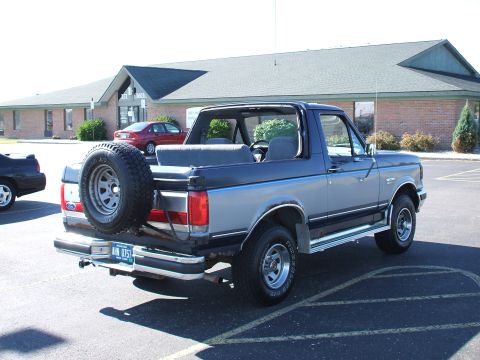 1990 Ford Bronco - Top off - Rear View. First Summer.
