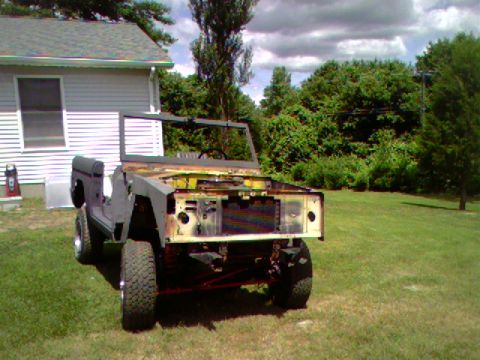 1974 Ford Bronco - This Ford Bronco is missing its front end and appears to be undergoing restoration.