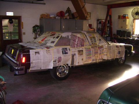 1982 Ford Crown Victoria LTD - Taped up for primer