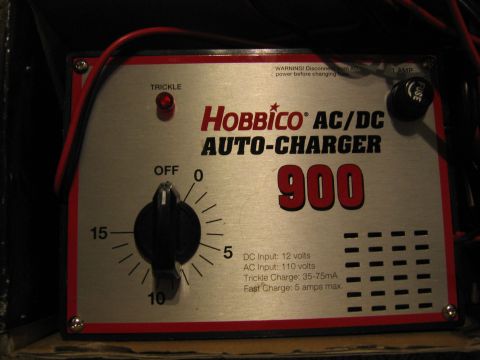 1974 Ford F-100 - Hobbico AC/DC Auto-Charger 900 features a trickle light and adjustable charge settings.