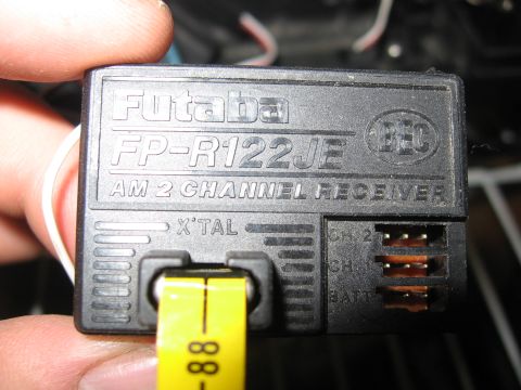 1974 Ford F-100 - Close-up of a Futaba radio receiver part, not a 1974 Ford F-100.